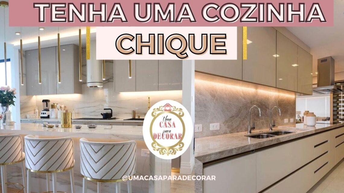 Descubra como ter uma cozinha chique casa de rico.