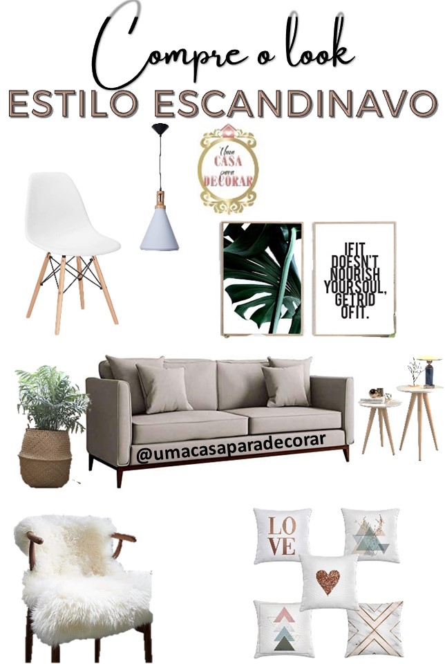 Moodboard estilo escandinavo compre o look