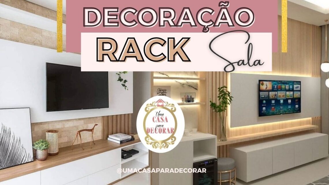 ideias para decorar o rack da sala