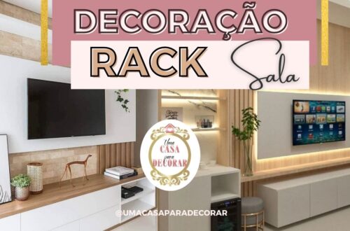 ideias para decorar o rack da sala