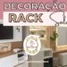 ideias para decorar o rack da sala