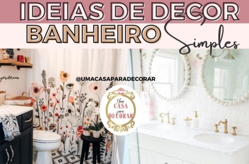 ideias simples de decoração de banheiro