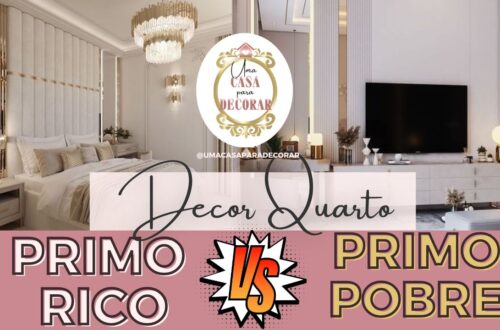 Quarto itens de decoração cara versus barata- primo rico da decoração versus primo pobre