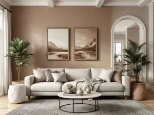 Mocha Mousse: a Cor Pantone de 2025 cor-mocha-mousse-inspiracoes-de-decoracao-sala-tons-parede-quadros-uma-casa-para-decorar