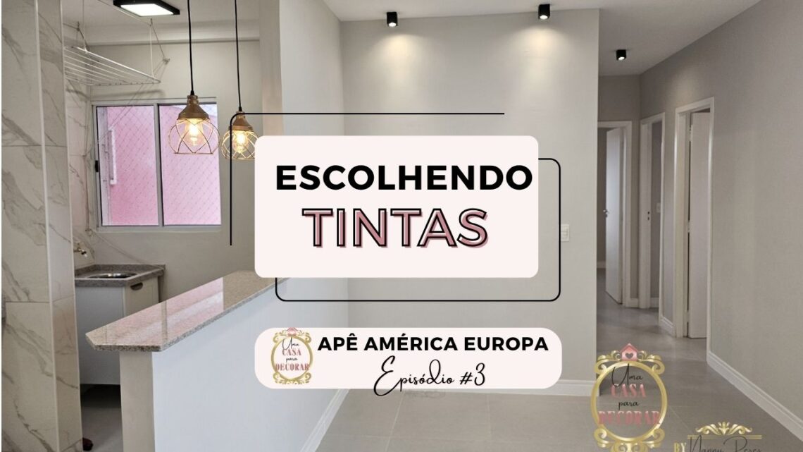 Como escolher a TINTA ideal Cores e AcabamentosReforma Apê América Europa EP#3 (2)
