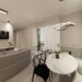 sala integrada moderna clássica boiserie ripado neutra uma casa para decorar