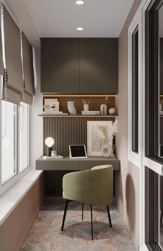 Home office na varanda sacada pequeno Melhores IDEIAS para PEQUENOS HOME OFFICES