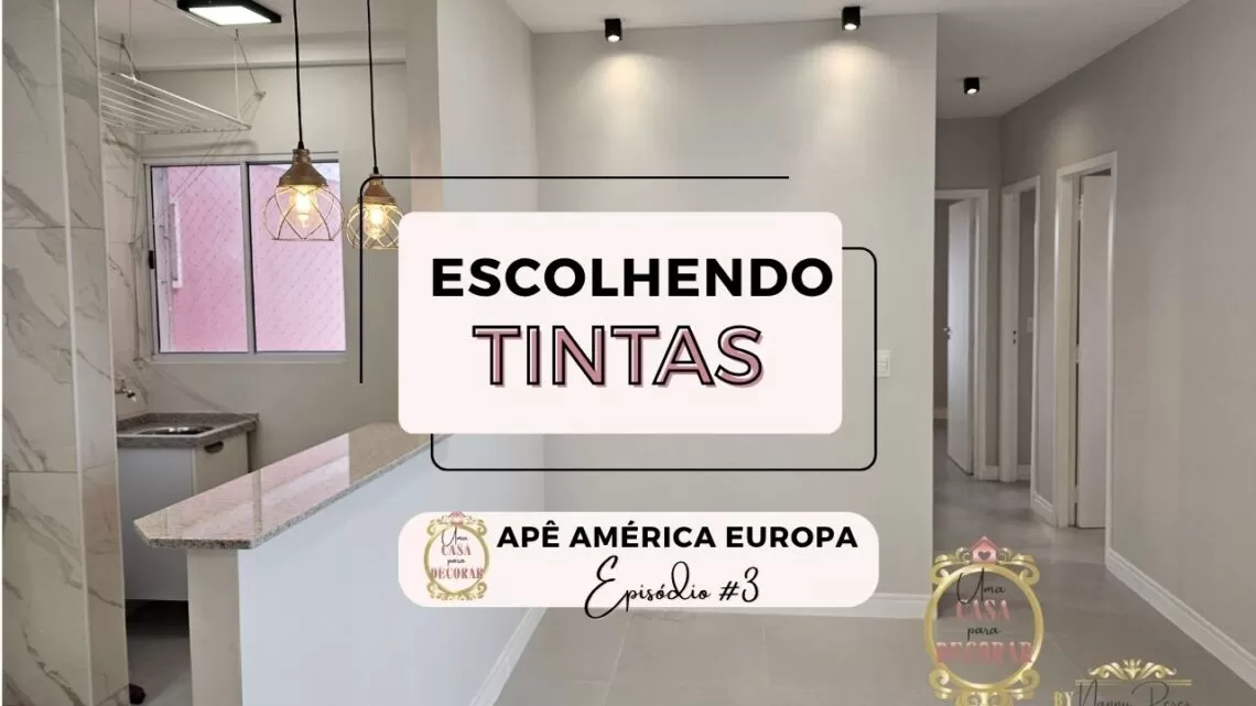 Como escolher a TINTA ideal Cores e AcabamentosReforma Apê América Europa EP#3 (2)