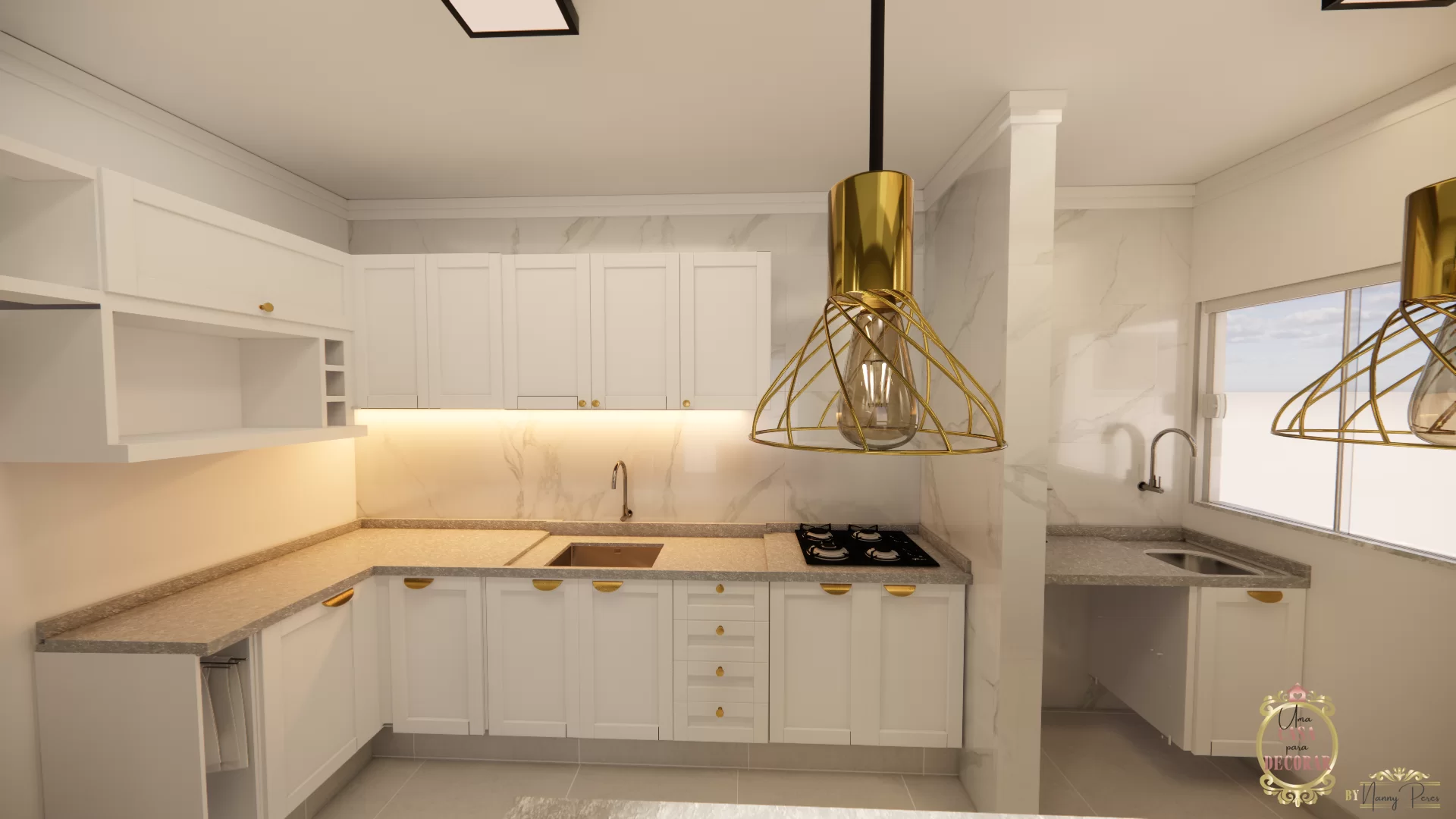 COZINHA moderna contemporane com móvel pronto planejado provençal marcenaria